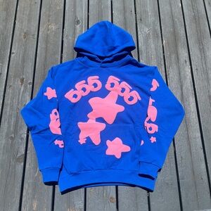 Spider Hoodie Beluga/Blue/Size L
